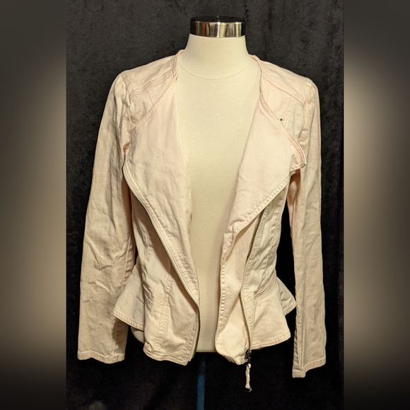 ELLE Pink Zip Over Jacket- M - Picture 1 of 6